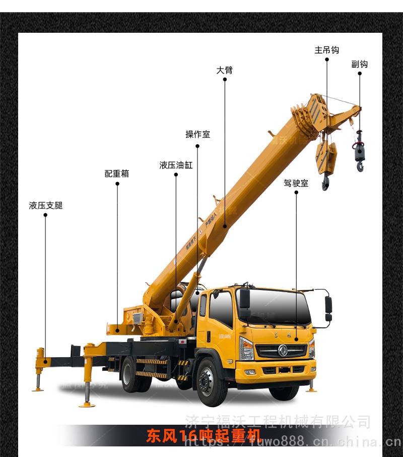 【福沃fw-046 徐工臂汽車吊制造商 16噸20噸吊車多少錢 18噸汽車起重